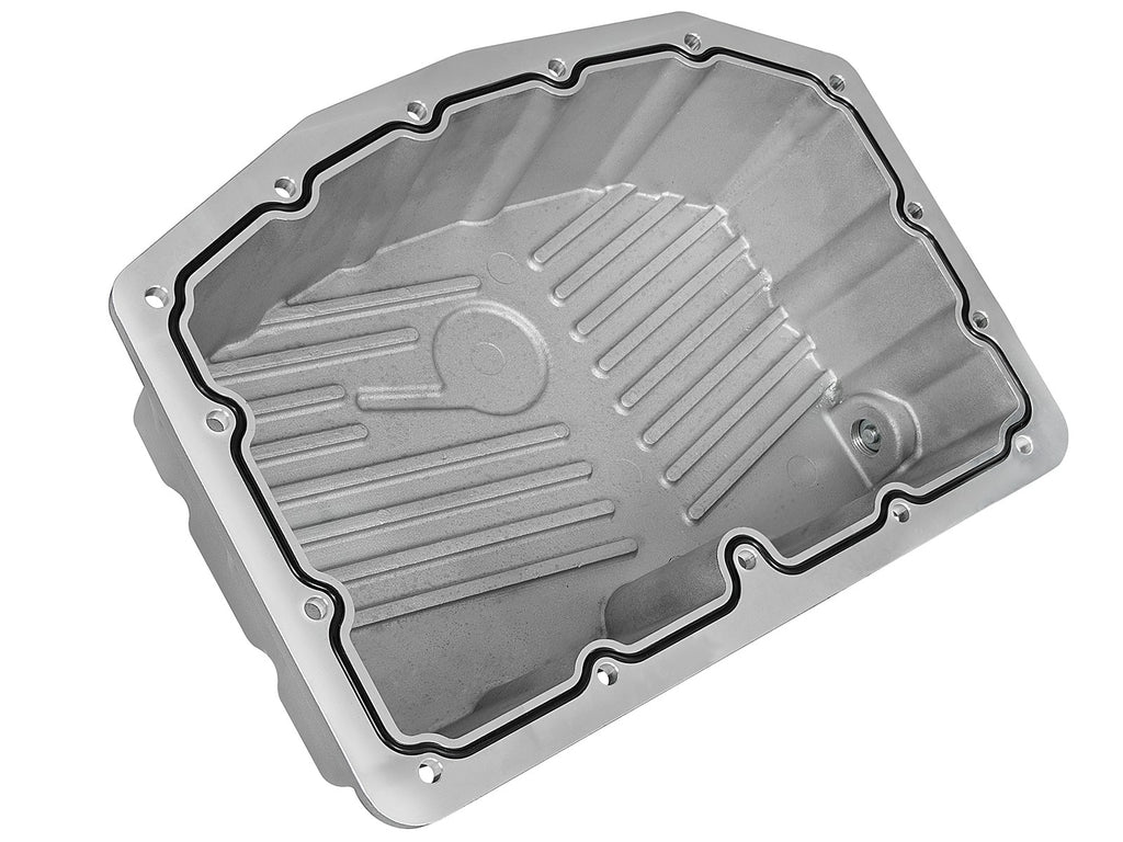 aFe POWER Street Series Raw Engine Oil Pan w/ Machined Fins  (11-21 Powerstroke 6.7L)